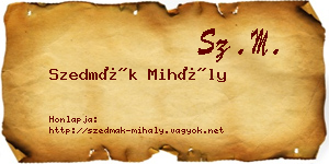 Szedmák Mihály névjegykártya